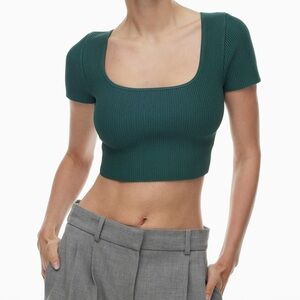 Babaton Aritzia Sculpt Knit Squareneck Top